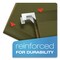 Pendaflex 1/5-Cut Ready-Tab Reinforced Letter Size Hanging File Folders - Standard Green (25/Box)